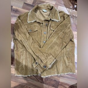 LA MIEL Corduroy Jacket in Tan